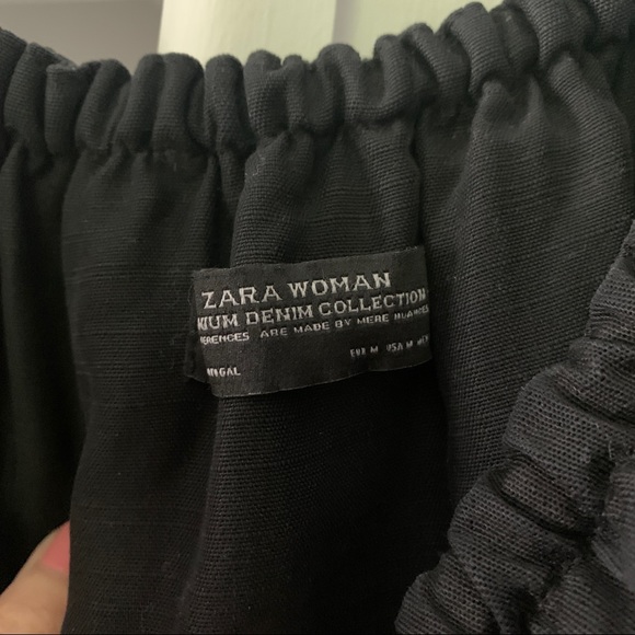 Black Off the Shoulder Zara Dress Medium - Picture 3 of 5